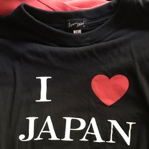 VINTAGE I ❤️ JAPAN T-SHIRT, JAPAN SHINE’ Sz L